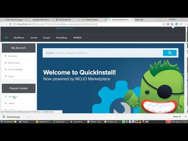 How to install wordpress in cpanel in a single click